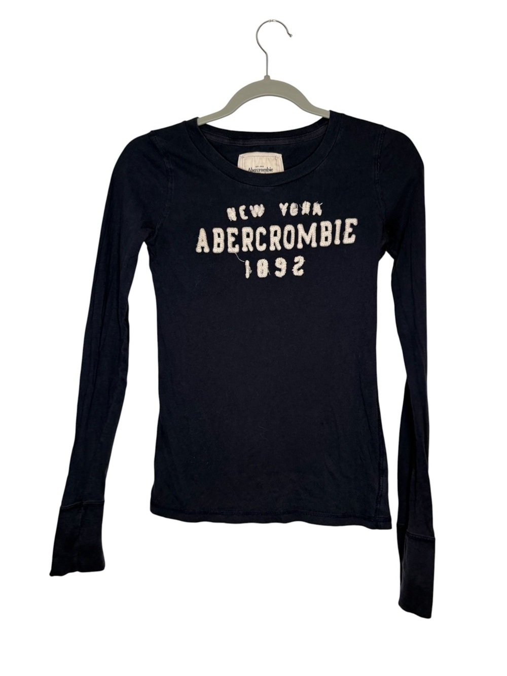 Abercrombie & Fitch Y2K Spellout Long Sleeve Tee Size Medium